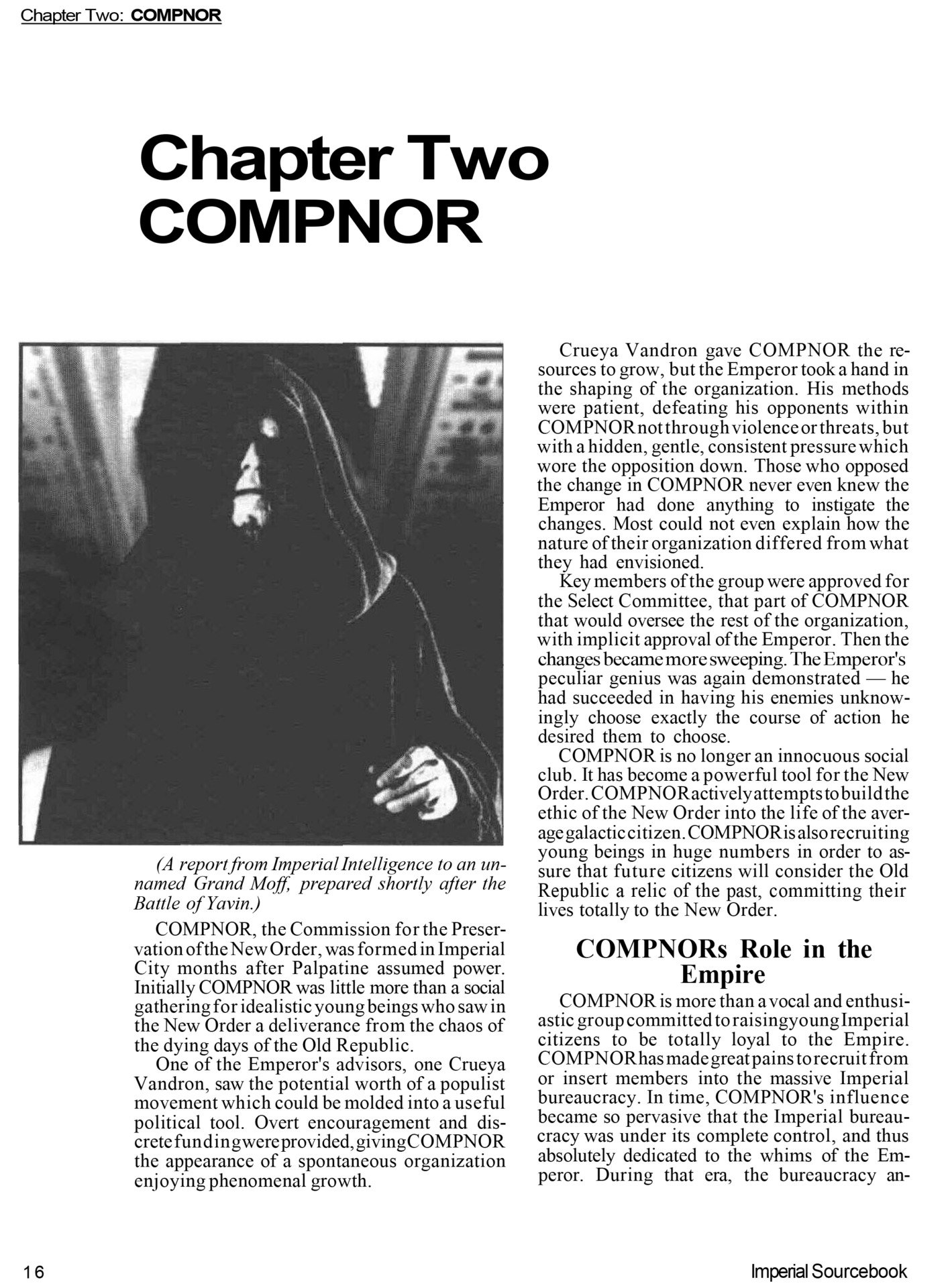 West End Games Star Wars Roleplaying Game Compnor