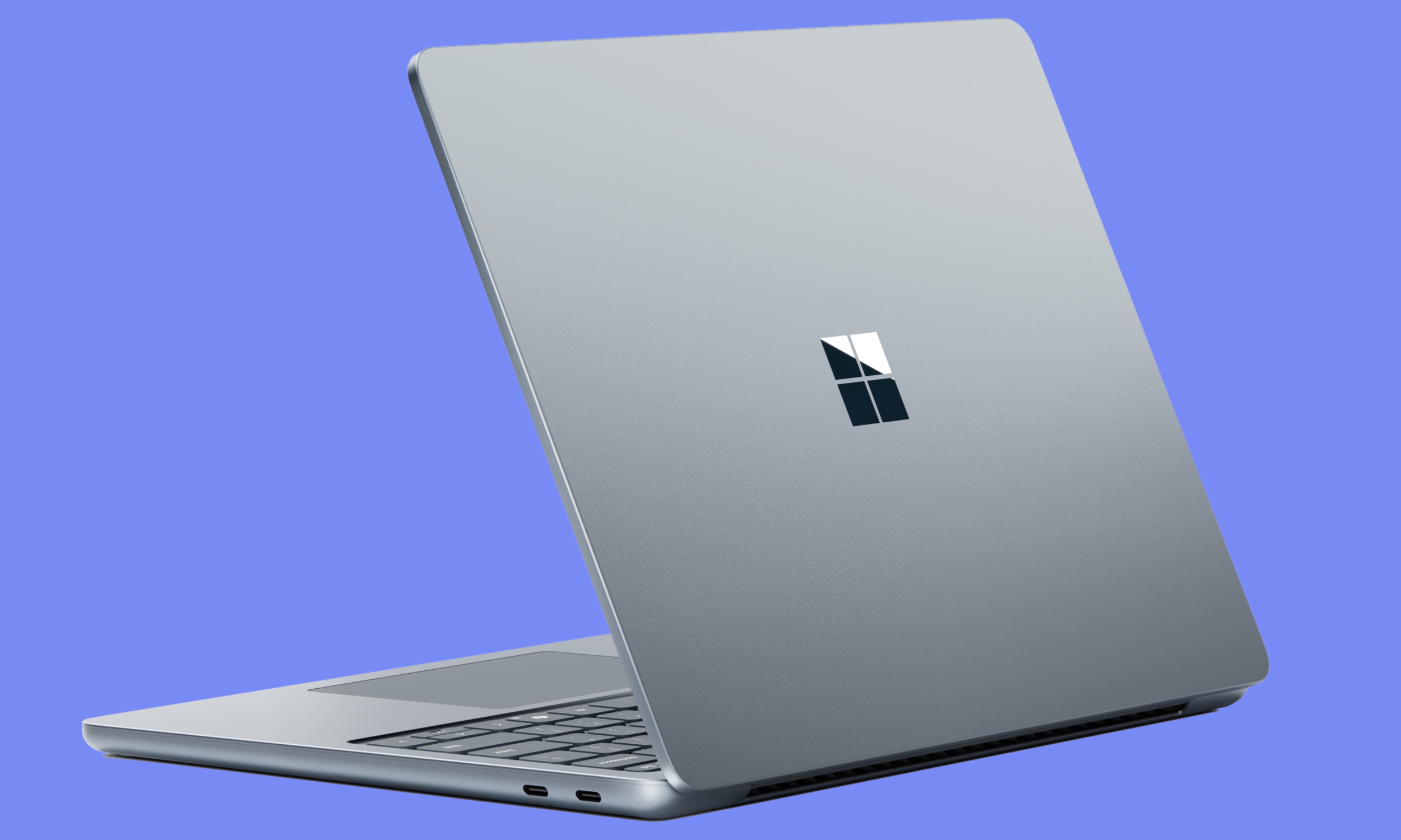 Microsoft Surface Laptop de 13 pulgadas en color plateado.