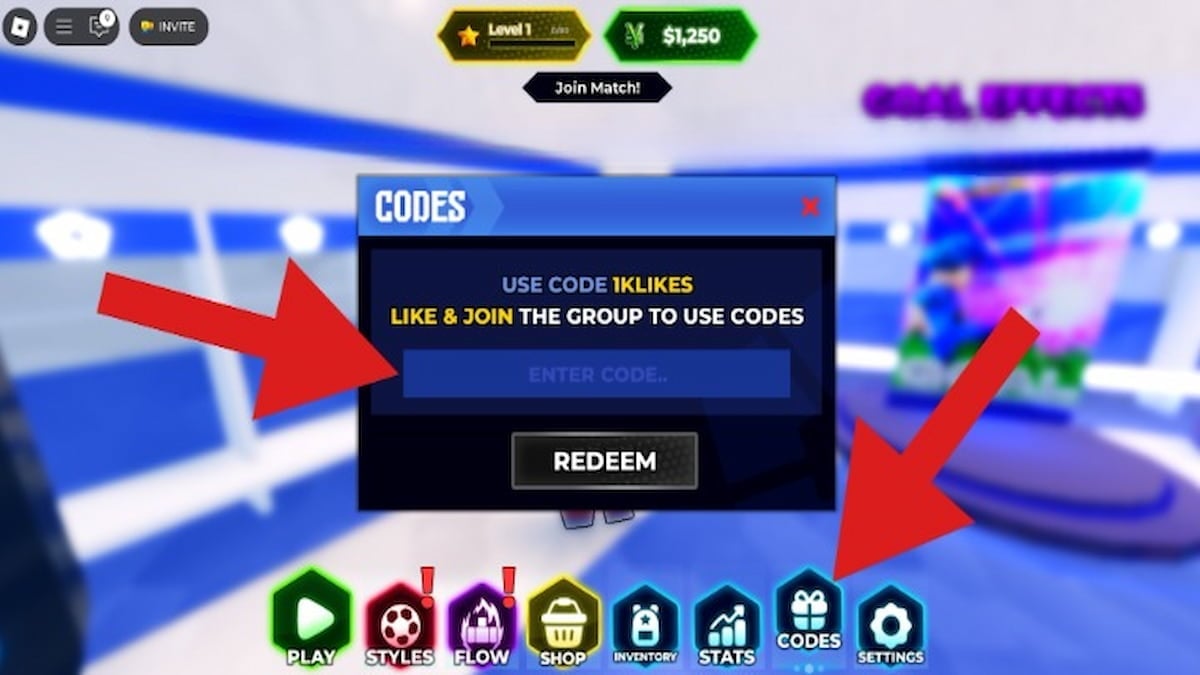Cómo canjear códigos de Blue Lock Rivals
