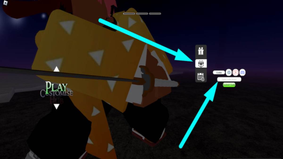 Cómo canjear códigos en Project Slayers