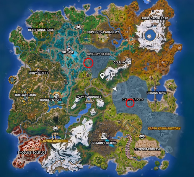 Ubicaciones de montura Roly Poly en Fortnite