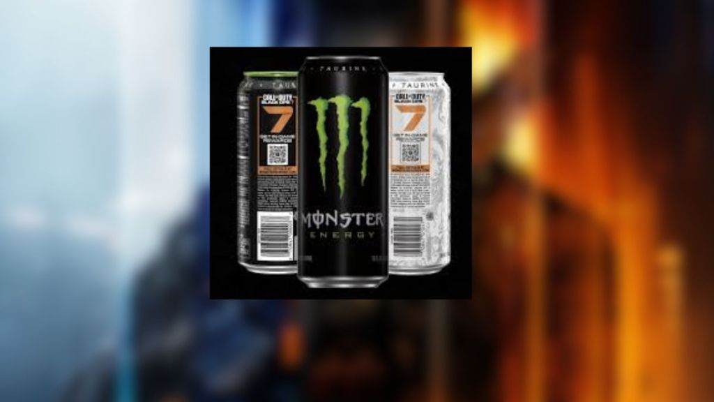 Latas de Monster Energy Black Ops 7