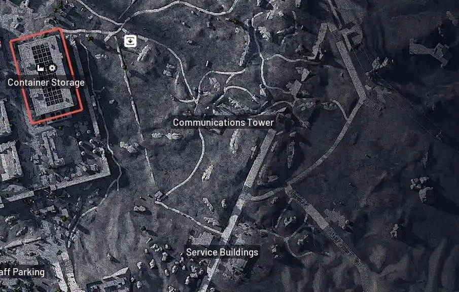 Ubicación del mapa Ojos en el Cielo ARC Raiders Puerto Espacial