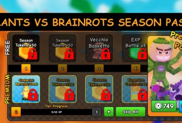 Guía del Pase de Temporada de Plants vs Brainrots: Recompensas, Misiones y Artículos
