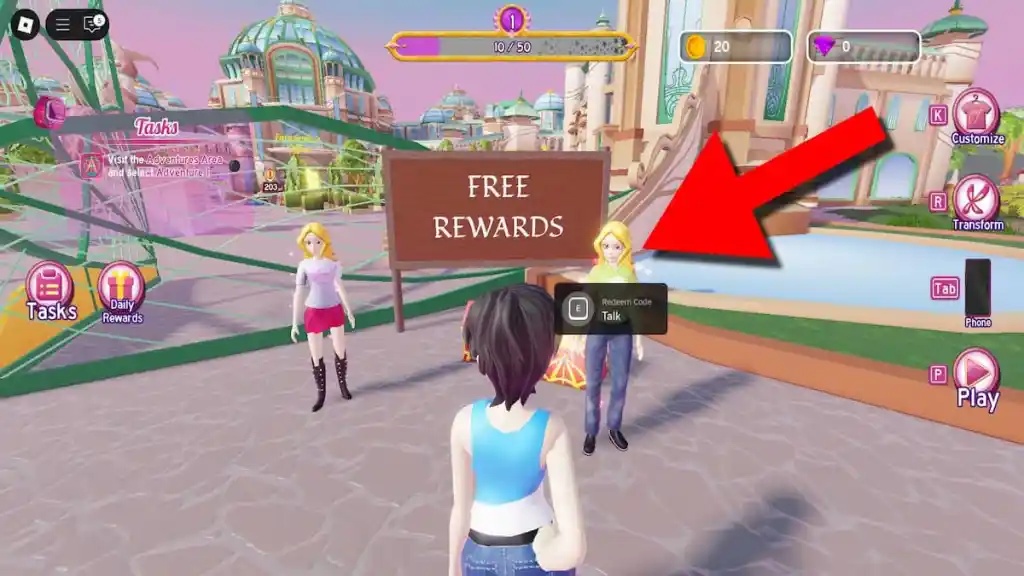 Cómo canjear códigos en Winx Club Magix.