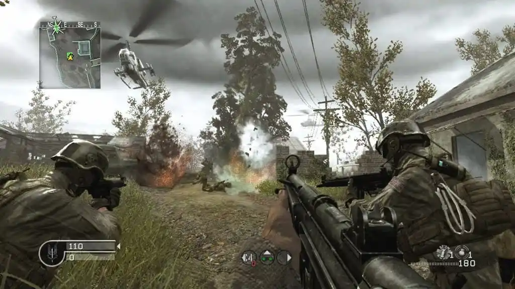 Captura de pantalla del juego CoD 4