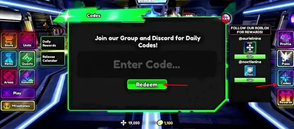 Anime Paradox codes redeem