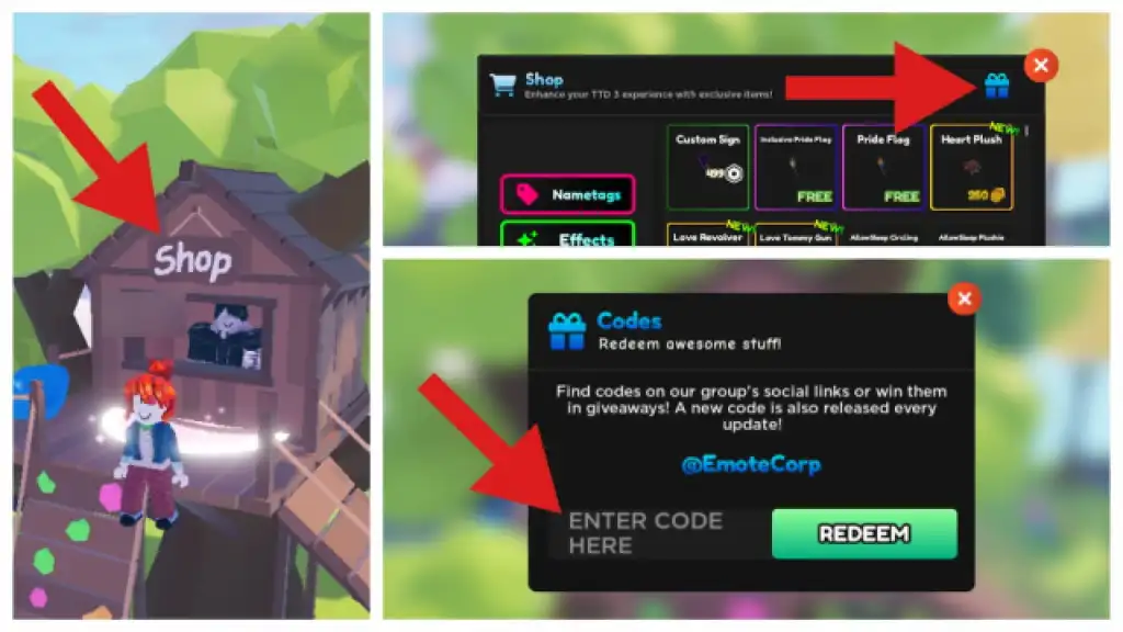 Cómo canjear códigos en TTD 3