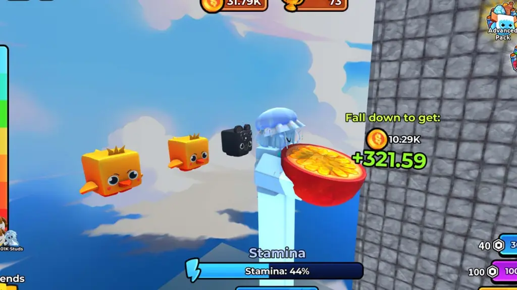 In Game Screenshot Get Tall And Fall