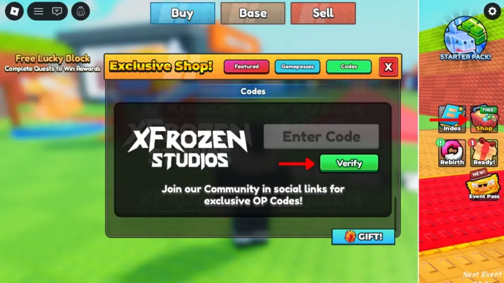 Redeem Be a Lucky Block Codes