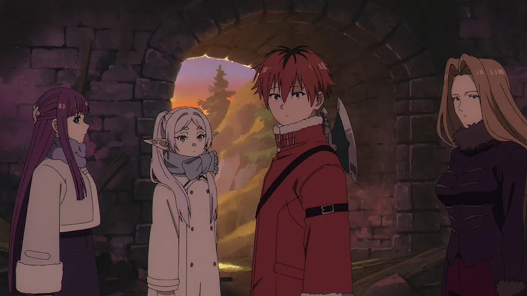Frieren party splitting up to find the demons in Frieren Season 2 Episode 7