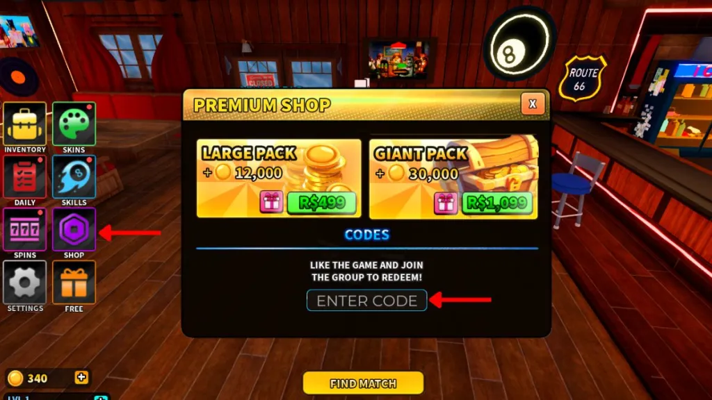 Canjear Códigos de 8 Ball X