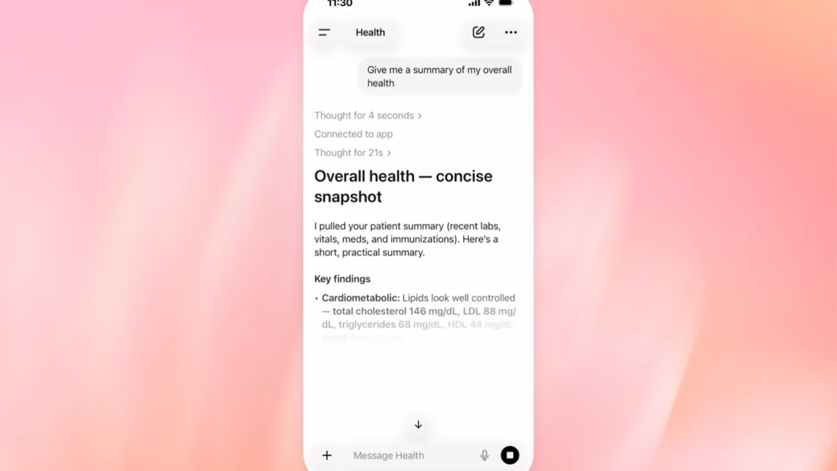La salud de ChatGPT de OpenAI se lanza en medio de demandas médicas