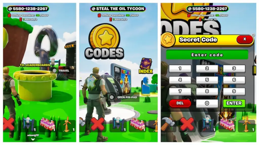 Steal the Oil Tycoon Fortnite cómo canjear códigos